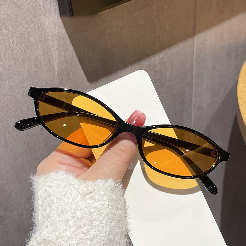 Retro Oval Frame Sunglasses Fa - Sunglasses Cat Eye 评论和价格