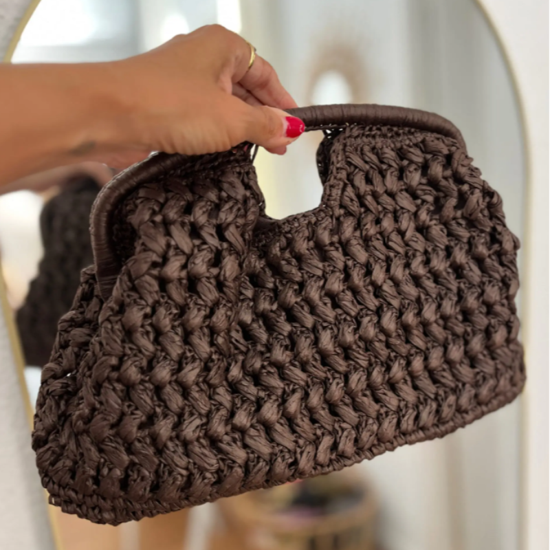 Popular Russian Woven Clutch H - Crochet Bag Raffia 评论和价格