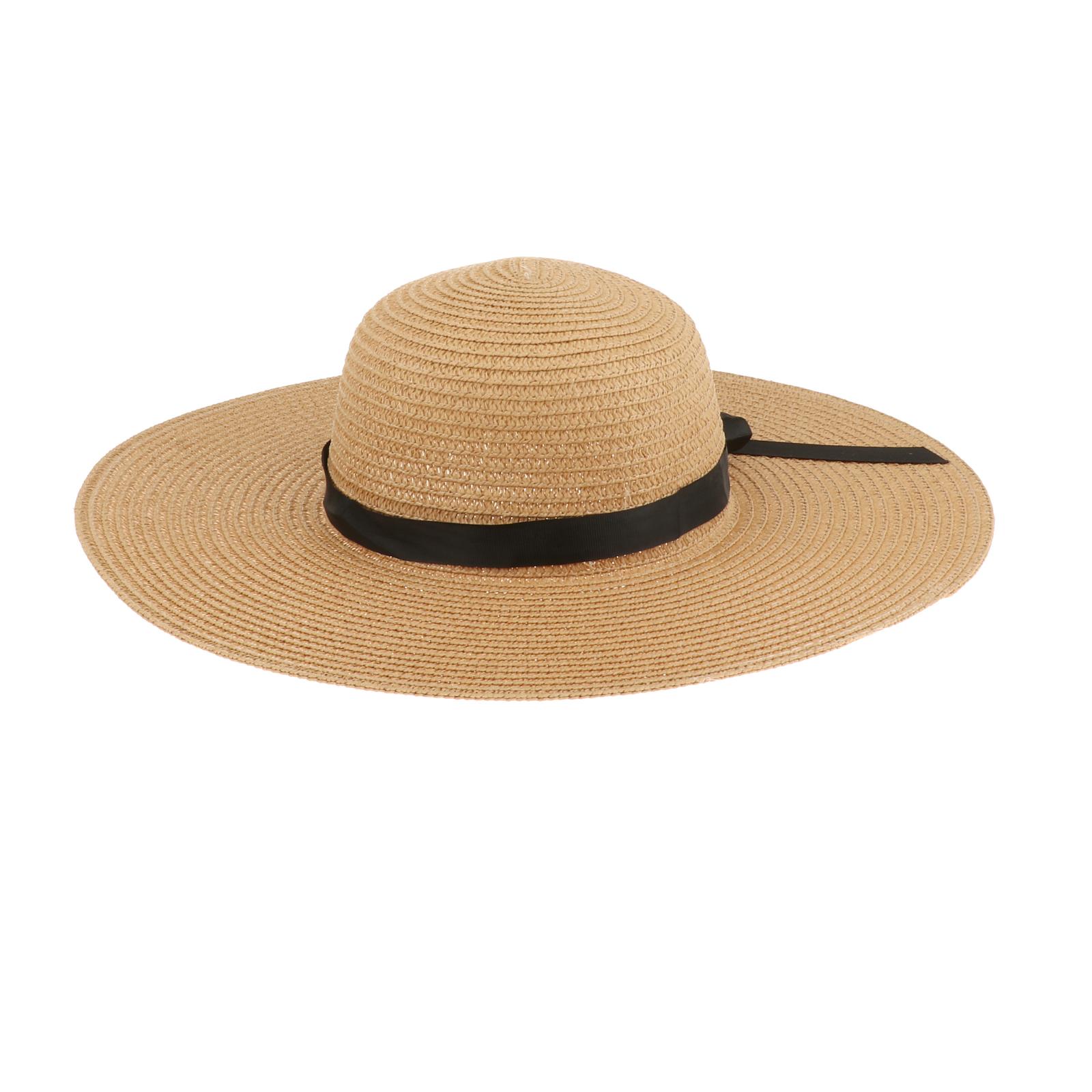Women Wide Brim Straw Sun Hat  - Hat Floppy Wide 评论和价格