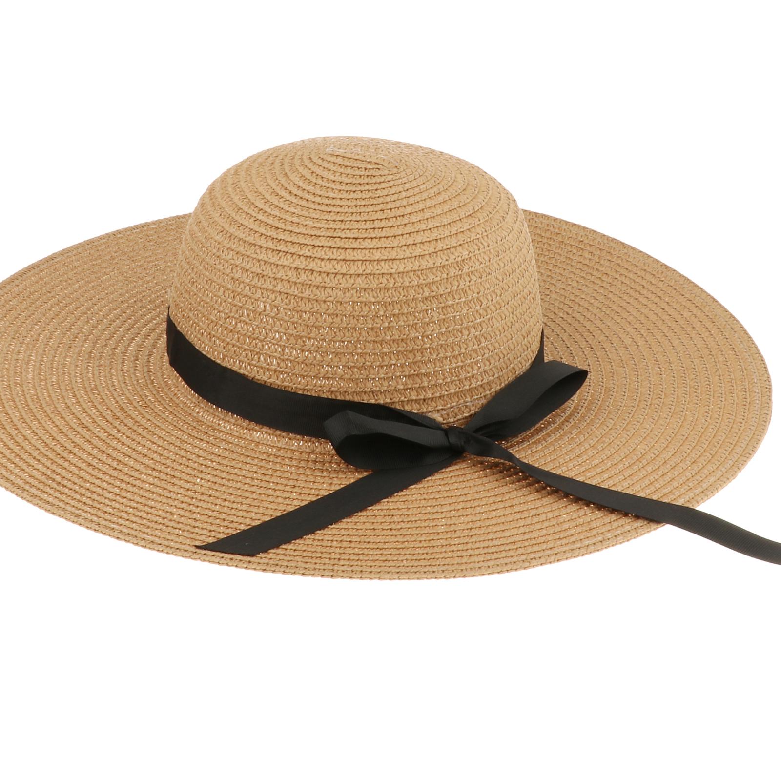 Women Wide Brim Straw Sun Hat  - Hat Floppy Wide 评论和价格