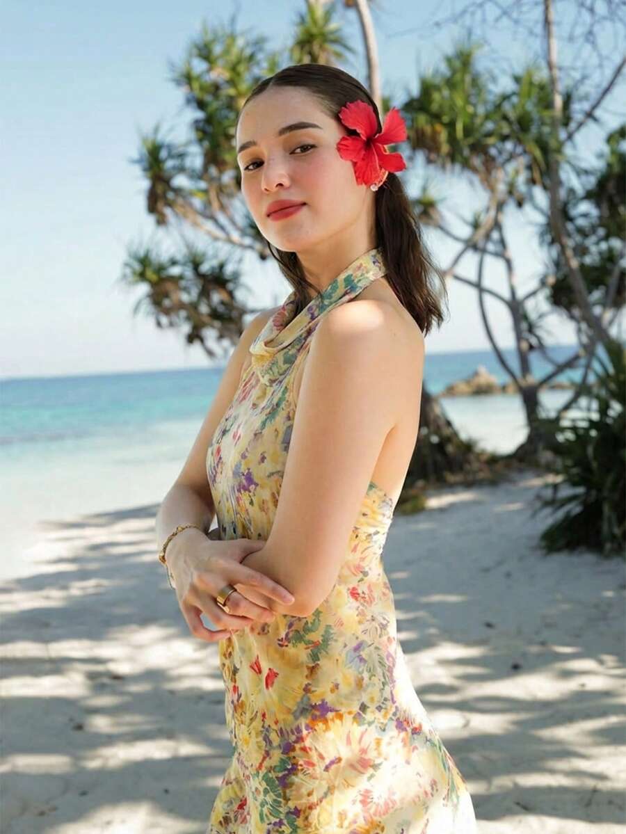 Womens Floral Maxi Halter Back - Maxi Dress Halter 评论和价格