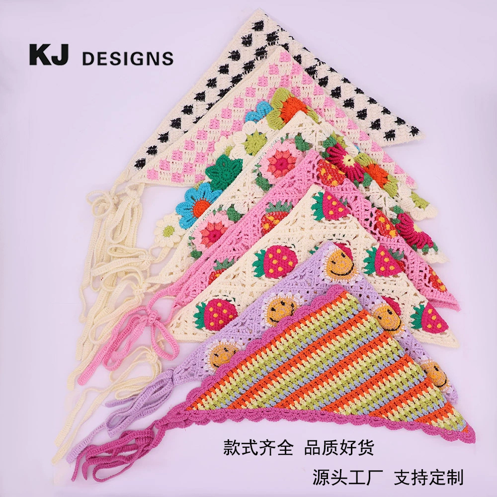 2025 Hand Crochet Daisy Bandan - Headband Summer Knit 评论和价格