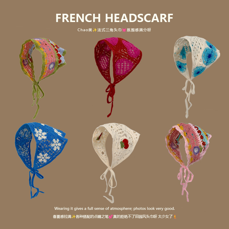 Knit Triangle Headband French  - Headband Summer Knit 评论和价格