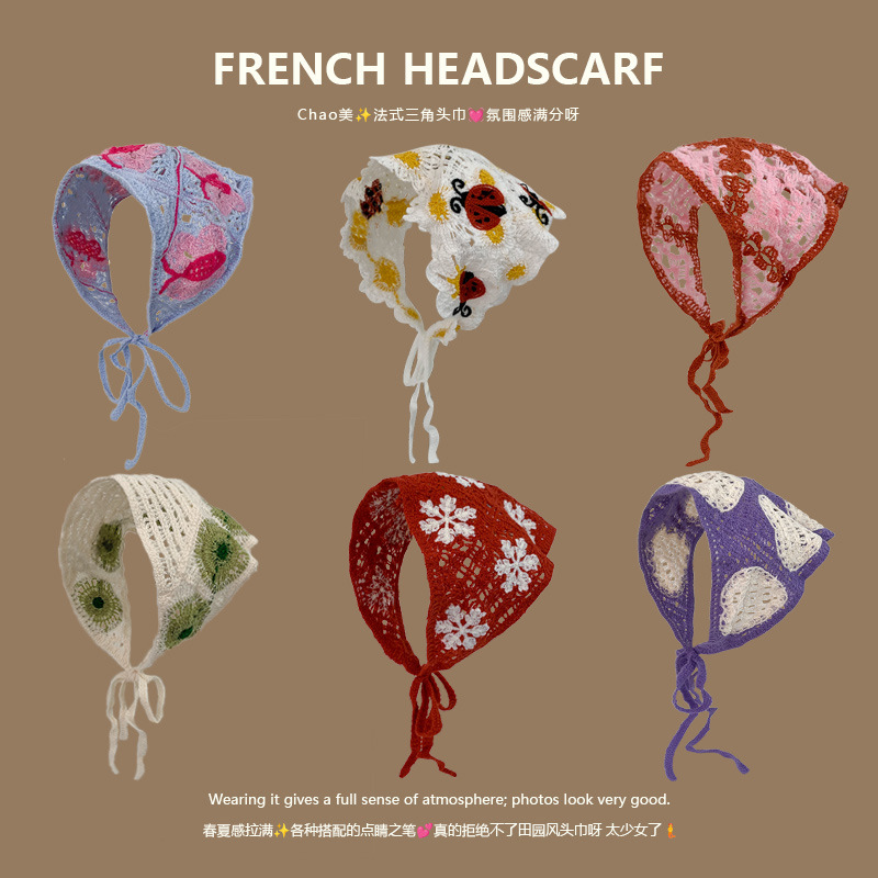 Knit Triangle Headband French  - Headband Summer Knit 评论和价格