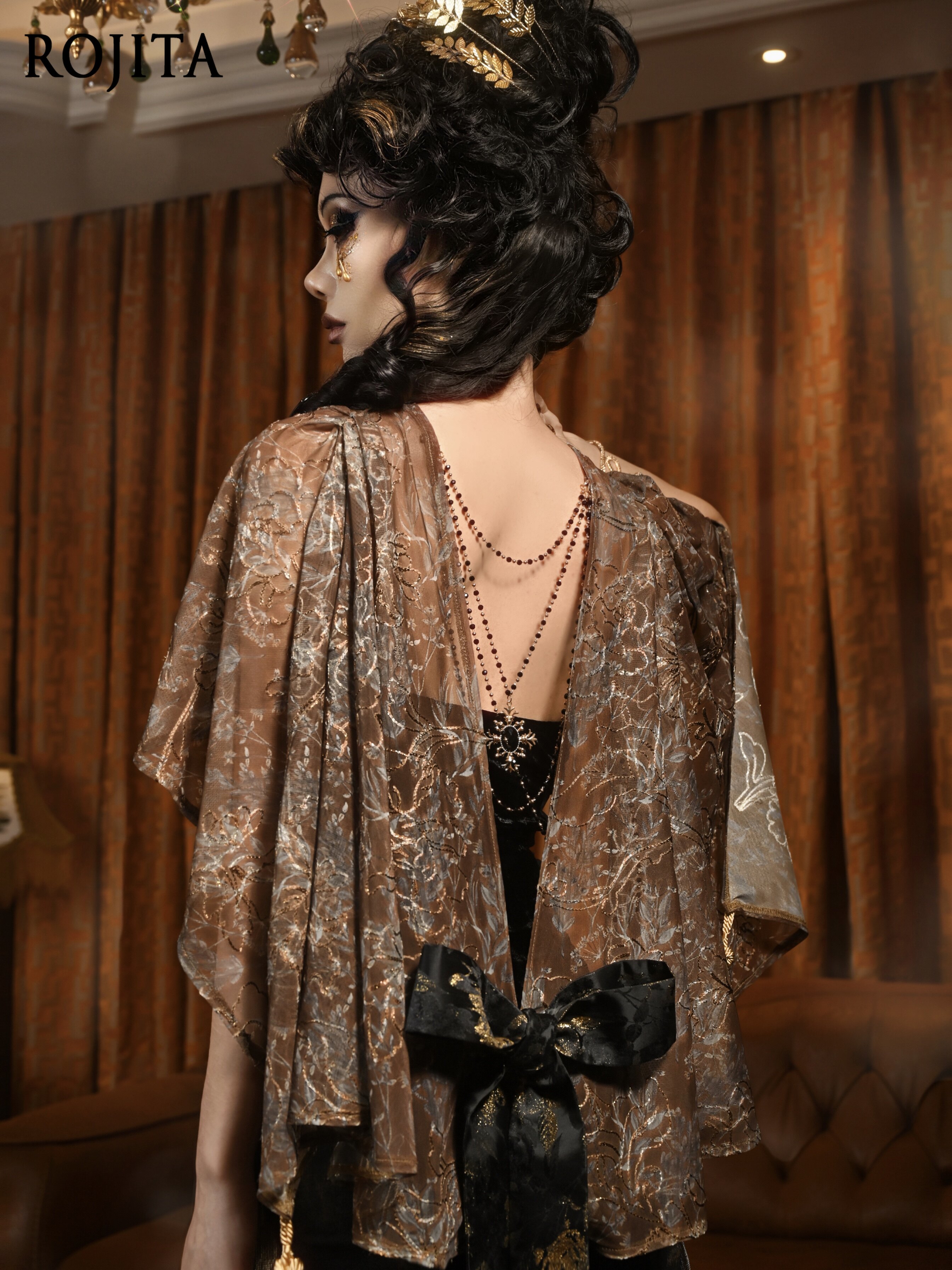 Brown Floral Sheer Kimono Cove - Kimono Sheer Floral 评论和价格