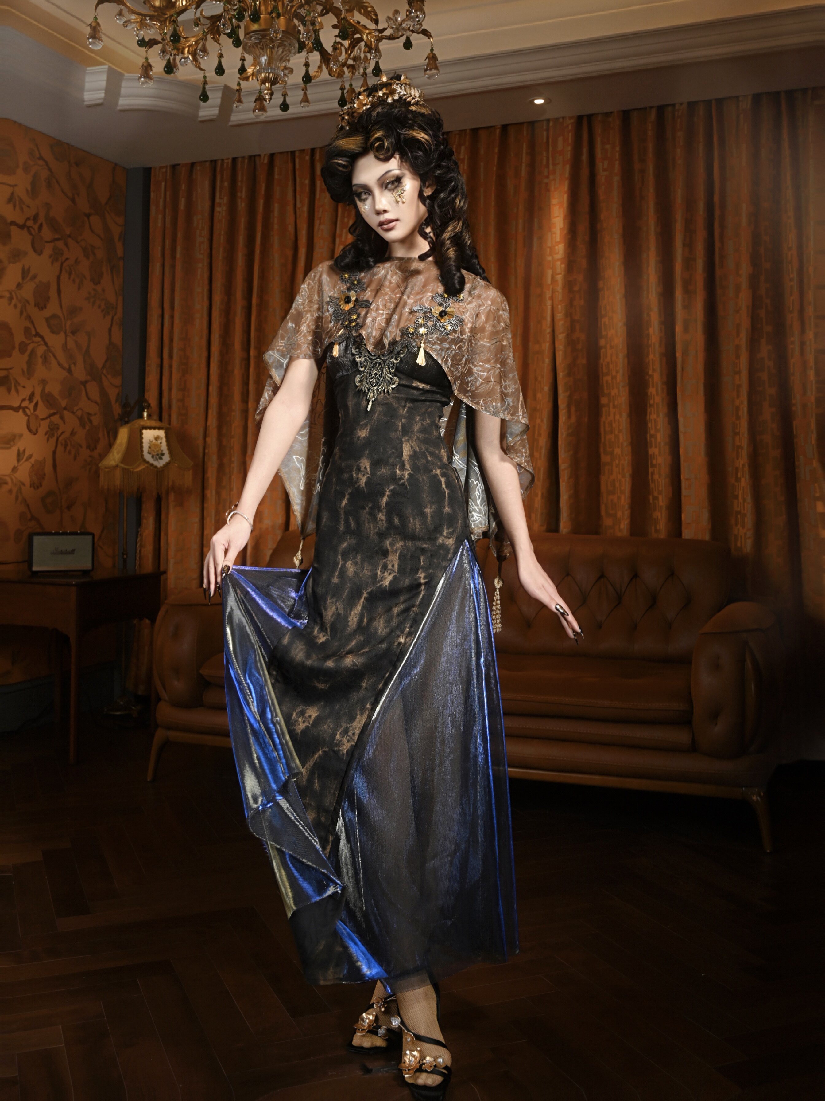 Brown Floral Sheer Kimono Cove - Kimono Sheer Floral 评论和价格