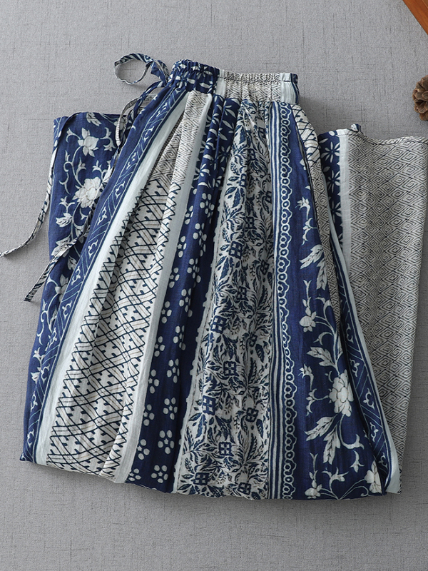 Retro Style Women's Midi Skirt - Midi Skirt Floral 评论和价格