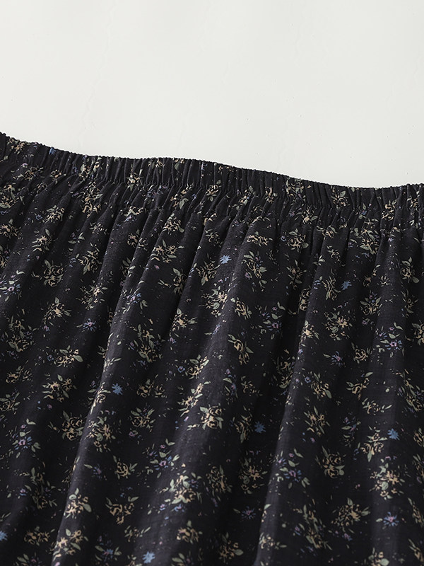 High Waist Floral Print Midi S - Midi Skirt Floral 评论和价格